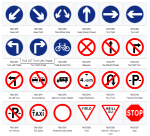 Road traffic signs in Ireland fall Regulatory signs